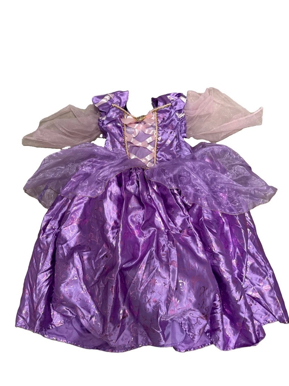 NWOT Disney Deluxe Rapunzel Purple Costume Tangled Child Size Medium 8 - 10
